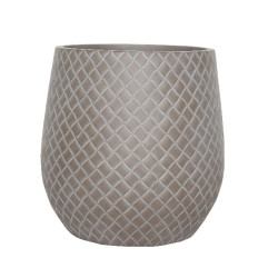 Pot rond corium taupe terrafibre 43.5 de Jardinerie Bordeaux Libourne Gironde dans autre pots