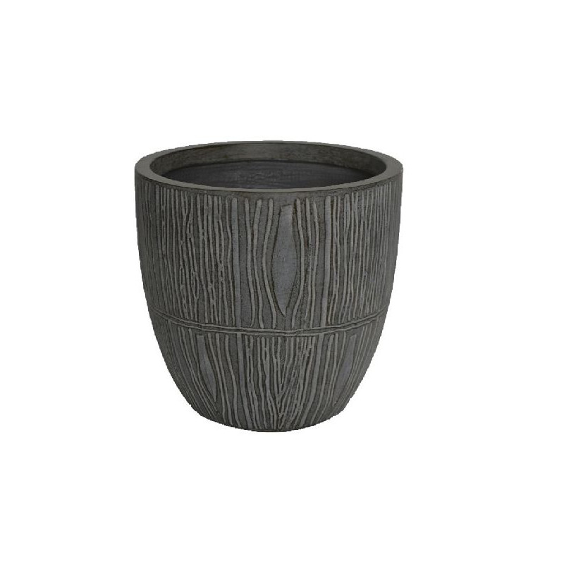 Pot oeuf bambou gris terrafibre 37.5 de Jardinerie Bordeaux Libourne Gironde dans autre pots