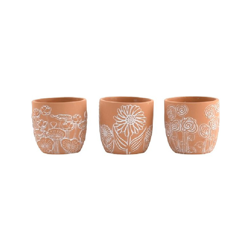 Cache-pot terracotta pour pot diametre 12 de Jardinerie Bordeaux Libourne Gironde dans Cache-pot et pot déco