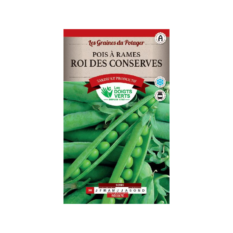 Pois Rame Roi Des Conserves 440g -graines de Les Doigts Verts - graines de Gironde à Bordeaux dans Graines de Pois