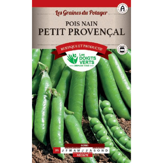 Pois Nain Petit Provencal 440g -graines de Les Doigts Verts - graines de Gironde à Bordeaux dans Graines de Pois