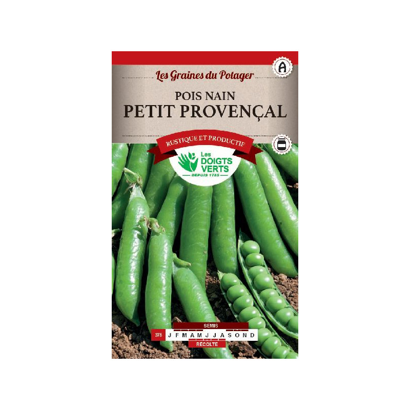 Pois Nain Petit Provencal 440g -graines de Les Doigts Verts - graines de Gironde à Bordeaux dans Graines de Pois