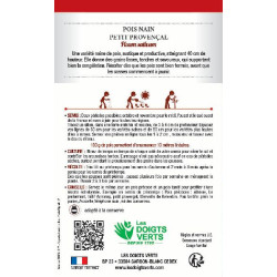 Pois Nain Petit Provencal 440g -graines de Les Doigts Verts - graines de Gironde à Bordeaux dans Graines de Pois