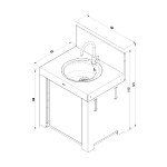 MODULO EVIER GRIS ENO - a monter de ENO - Plancha dans Meuble de plancha