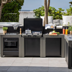 MODULO PLANCHA GRIS ENO - a monter de ENO - Plancha dans Meuble de plancha