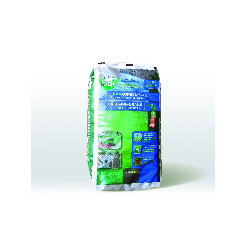 Calcaire-Granule-Bio + Mgo 25 Kg pour 250 M2 de BSI -Bio service international - traitement pour plantes dans Engrais pour le...