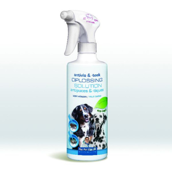Solution Anti-Puce Anti-Tique Pour Chiens 500 Ml de BSI -Bio service international - traitement pour plantes dans Puces et ti...