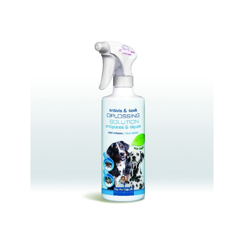 Solution Anti-Puce Anti-Tique Pour Chiens 500 Ml de BSI -Bio service international - traitement pour plantes dans Puces et ti...