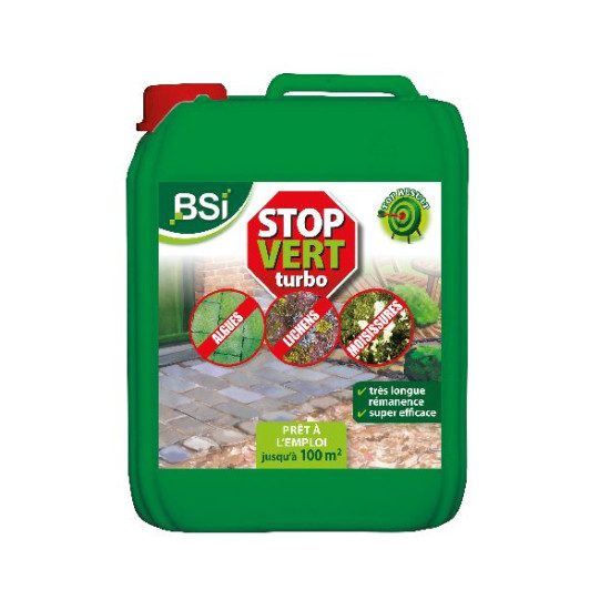 Stop Vert Turbo Pret A L'Emploi 5 L de BSI -Bio service international - traitement pour plantes dans Anti-mousse