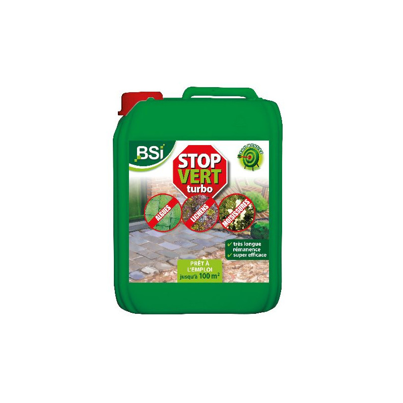 Stop Vert Turbo Pret A L'Emploi 5 L de BSI -Bio service international - traitement pour plantes dans Anti-mousse