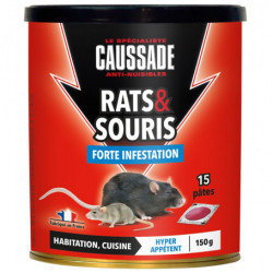 Rats & souris - pate 150g brodi de Caussade - anti rats et souris dans 🐁 Raticide / souricide