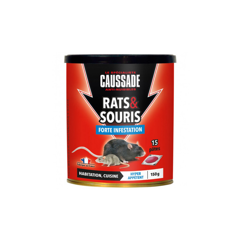Rats & souris - pate 150g brodi de Caussade - anti rats et souris dans 🐁 Raticide / souricide