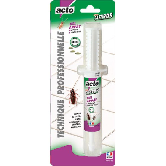 Gel-appât cafards blister 1 seringue 25 g de Acto dans 🕷🪰Produits anti Insectes volants et rampants