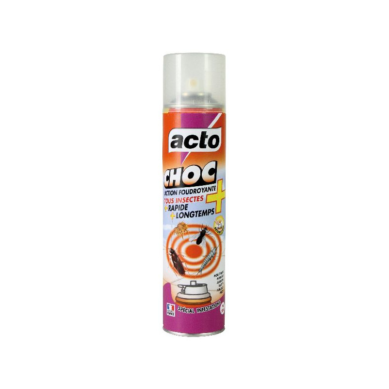 Aérosol choc action foudroyante 200 ml de Acto dans 🕷🪰Produits anti Insectes volants et rampants