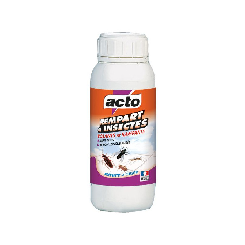 Liquide concentré rempart à insectes 500 ml de Acto dans 🕷🪰Produits anti Insectes volants et rampants