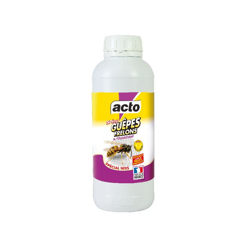 Liquide nids guêpes - frelons bidon 1 l de Acto dans 🐝 Produits anti Guêpes et frelons