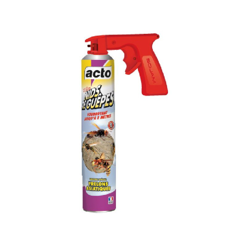 Aérosol nids guêpes - frelons portée 8 m 750 ml de Acto dans 🐝 Produits anti Guêpes et frelons