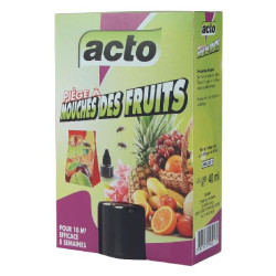 Piège à mouches fruits à glu + flacon 40 ml de Acto dans 🪰 Produits anti Mouches