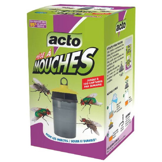 Piège à mouches étui 1 piège + accessoires de Acto dans 🪰 Produits anti Mouches