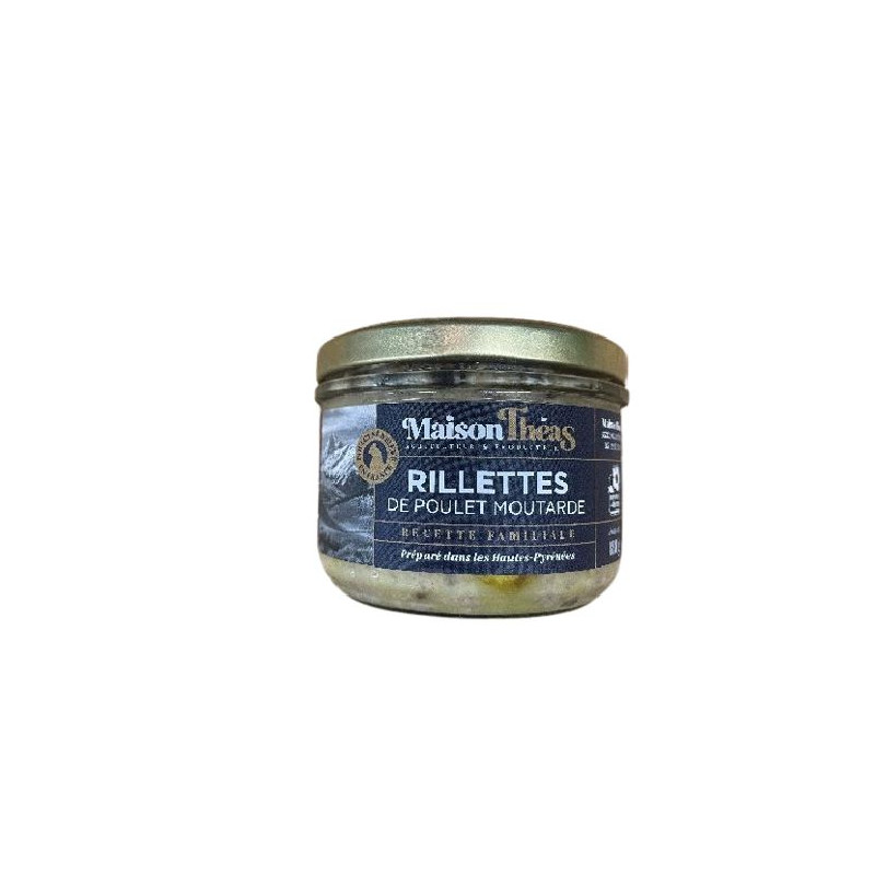 RILLETTES POULET MOUTARDE 180G de Table des producteurs Libourne dans 🥔 Apéritifs à manger