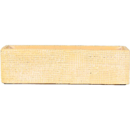 /Jardiniere liberty 48.7x8x11.7cm ciment jaune de Jardinerie Bordeaux Libourne Gironde dans Jardinieres