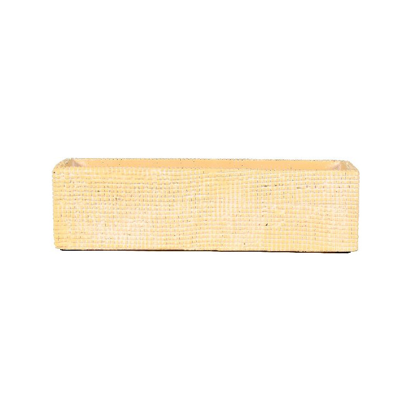/Jardiniere liberty 48.7x8x11.7cm ciment jaune de Jardinerie Bordeaux Libourne Gironde dans Jardinieres