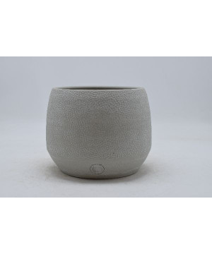 Cache-pot maya d18 h15cm ceramique gris de Jardinerie Bordeaux Libourne Gironde dans Cache-pot et pot déco