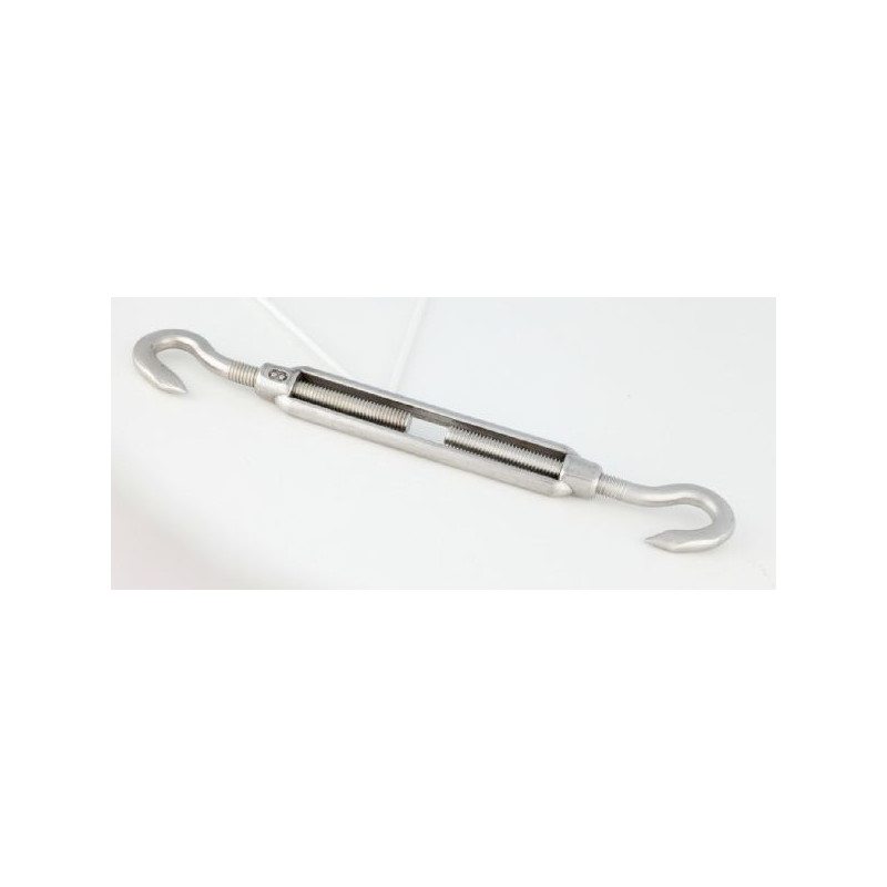 Tire-fort inox ø8mm réglable 18à28cm +2 crochets de Jardiline - Baches dans Voile d'ombrage pour l'exterieur