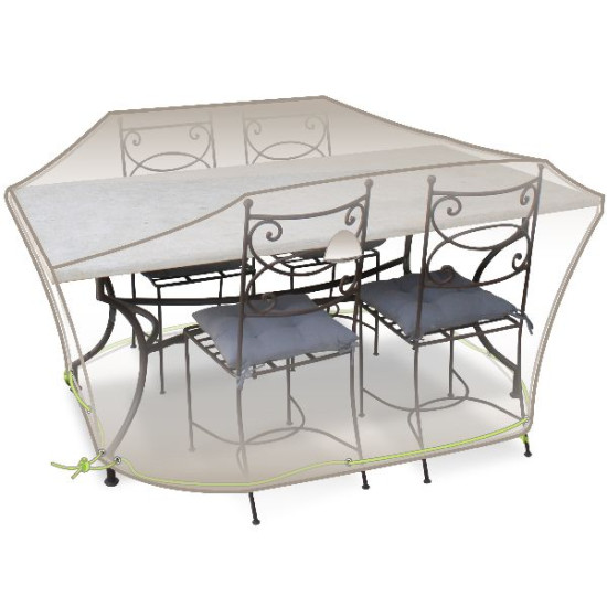 Housse table +chaises 4-6 personnes 190x120x70cm de Jardiline - Baches dans Housses meuble de jardin