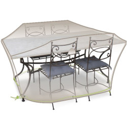 Housse table +chaises 4-6 personnes 190x120x70cm de Jardiline - Baches dans Housses meuble de jardin