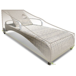 Housse bain de soleil l 200 x l 72 x h 60/30 cm de Jardiline - Baches dans Housses meuble de jardin