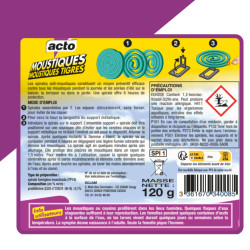 Spirales moustiques et tigres 10 spirales de Acto dans 🦟 Produits Moustiques
