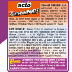 Fumigène cubo-gaz boîte fumigène 45 g de Acto dans 🪳 Produits punaises de lit