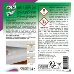 Plaquette punaises de lit 1 plaquette 34 g de Acto dans 🪳 Produits punaises de lit