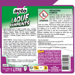Laque rampants bidon 1 l + pulvérisateur de Acto dans 🕷🪰Produits anti Insectes volants et rampants