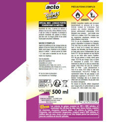 Aérosol guêpes - frelons portée 6m 500 ml de Acto dans 🐝 Produits anti Guêpes et frelons