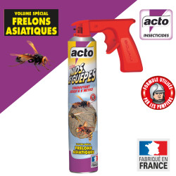 Aérosol nids guêpes - frelons portée 8 m 750 ml de Acto dans 🐝 Produits anti Guêpes et frelons