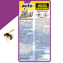Aérosol nids guêpes - frelons portée 8 m 750 ml de Acto dans 🐝 Produits anti Guêpes et frelons