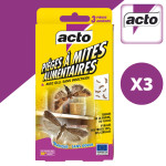 Pièges à mites alimentaires 3 pièges de Acto dans 🕷🪰Produits anti Insectes volants et rampants