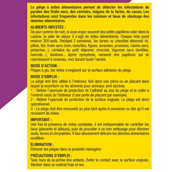 Pièges à mites alimentaires 3 pièges de Acto dans 🕷🪰Produits anti Insectes volants et rampants