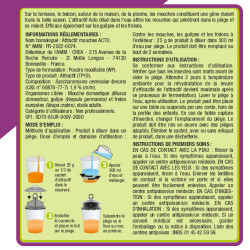 Attractif mouches blister 1 flacon 75 g de Acto dans 🪰 Produits anti Mouches