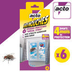 Stickers anti-mouches 6 adhésifs papillon de Acto dans 🪰 Produits anti Mouches