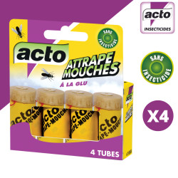Attrape-mouches à la glu étui brochable 4 tubes de Acto dans 🪰 Produits anti Mouches