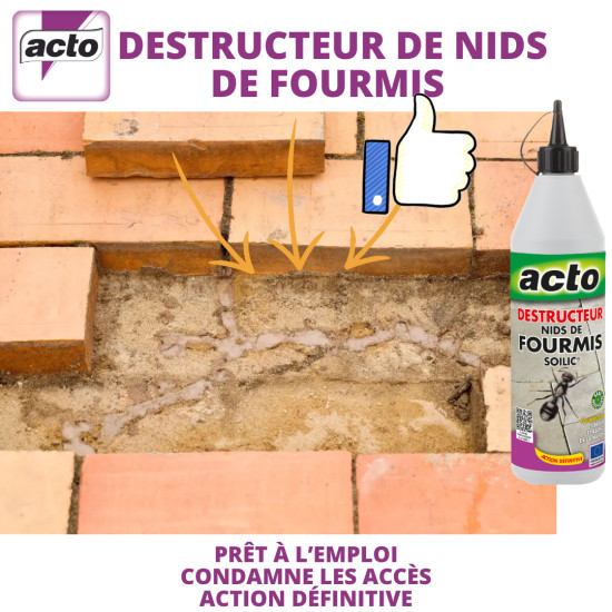 Destructeur nids de foumis 750 ml de Acto dans 🐜 Produits anti Fourmis