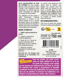 Destructeur nids de foumis 750 ml de Acto dans 🐜 Produits anti Fourmis