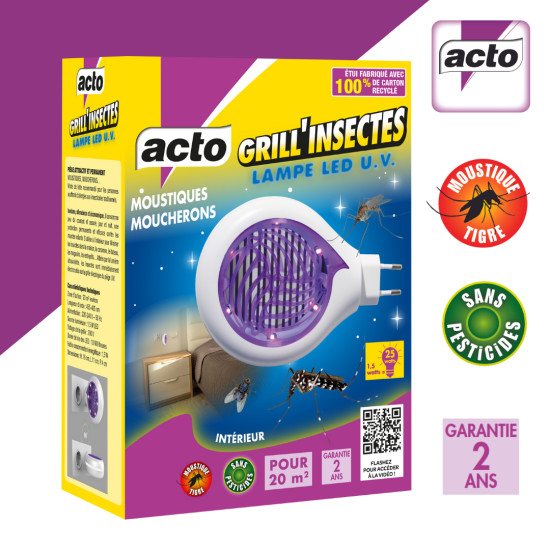 Étui 1 lampe 1.5 w pour 20 m² de Acto dans 🪰 Produits anti Mouches