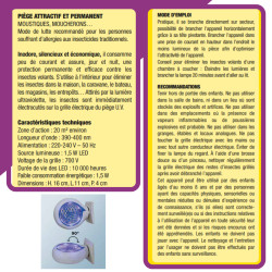 Étui 1 lampe 1.5 w pour 20 m² de Acto dans 🪰 Produits anti Mouches
