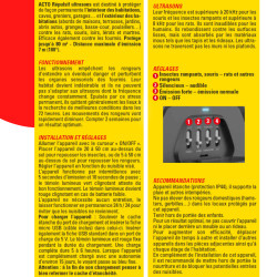 Ultrasons ip44 - rats - souris - fourmis 80 m² de Acto dans 🐁 Raticide / souricide