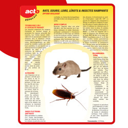 Ultrasons ondes rats - souris - insectes 60 m² de Acto dans 🐁 Raticide / souricide