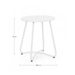 Table basse wissant blanc d40 de BIZZOTTO - Déco de la maison et du jardin dans 🛋️ Salon de jardin
